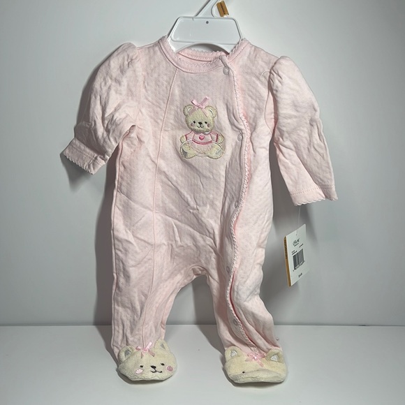 NWT Little Me button down Newborn 👶 pink - Picture 1 of 5